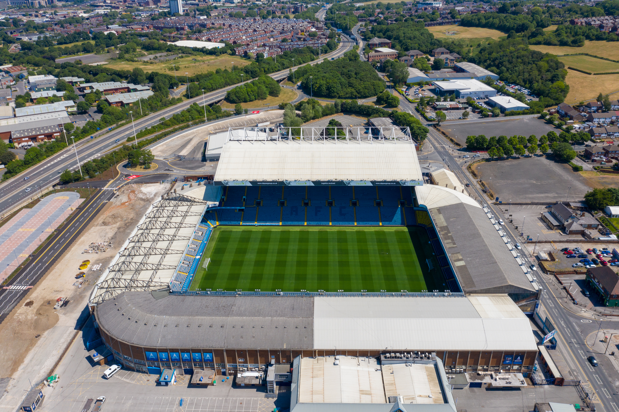 Drone filming for Take Us Home Leeds United on